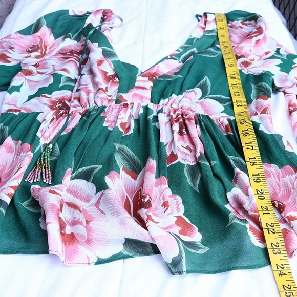 Anthropologie Farm Rio- Rayna Blouse, Floral Perfect For Spring & Summer, Medium - Picture 6 of 11
